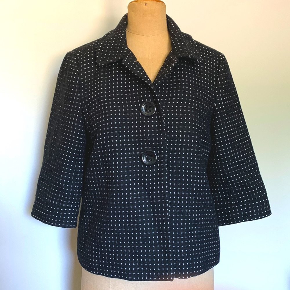 Crop 3/4 sleeve jacket
